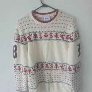 Brioni Knit Wool Sweater Nordic Pattern